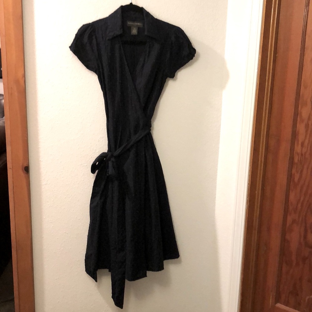 Banana republic eyelet wrap dress